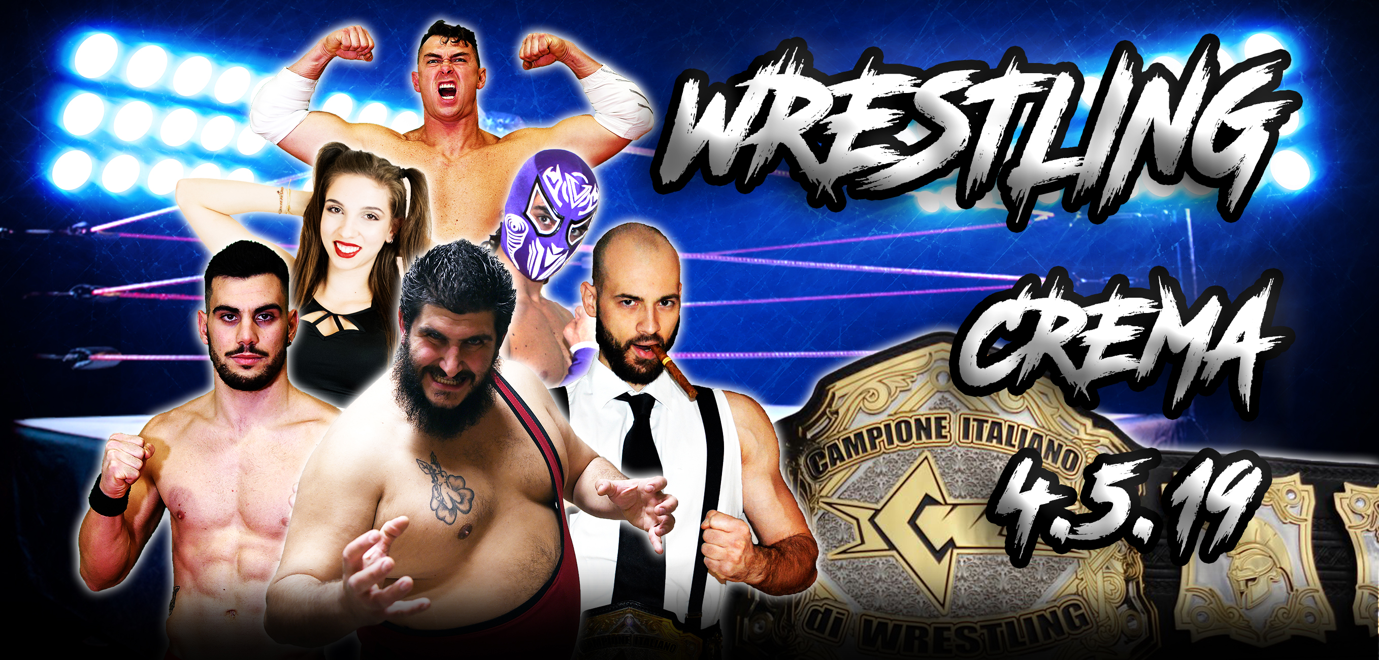 Sabato 4 maggio la ICW fa il suo atteso ritorno a Crema! Sabato 4 maggio la ICW fa il suo atteso ritorno a Crema!