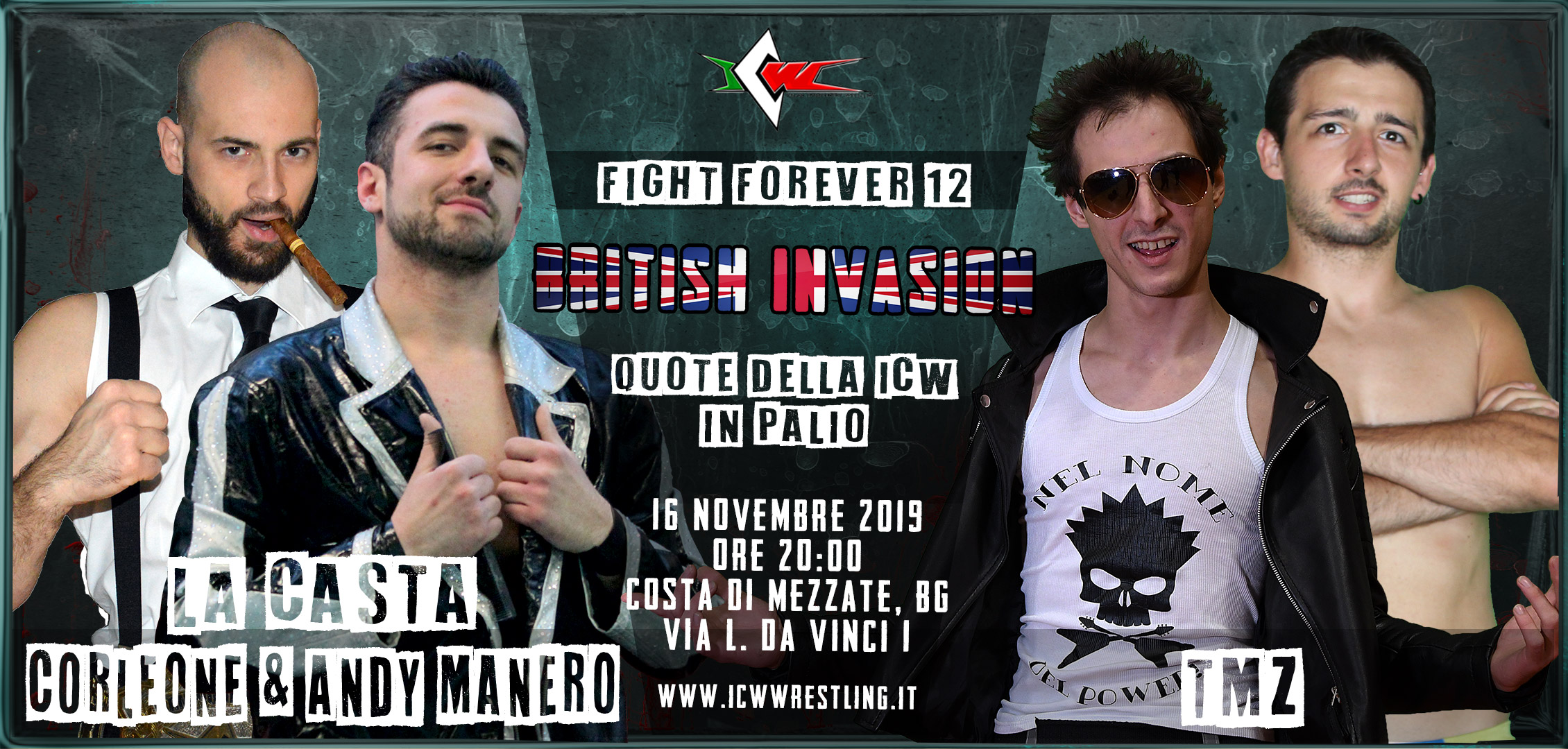 Gran galà internazionale questo sabato a Bergamo, con ICW Fight Forever #12: British Invasion!