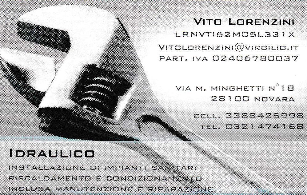 Vito Lorenzini idraulico logo