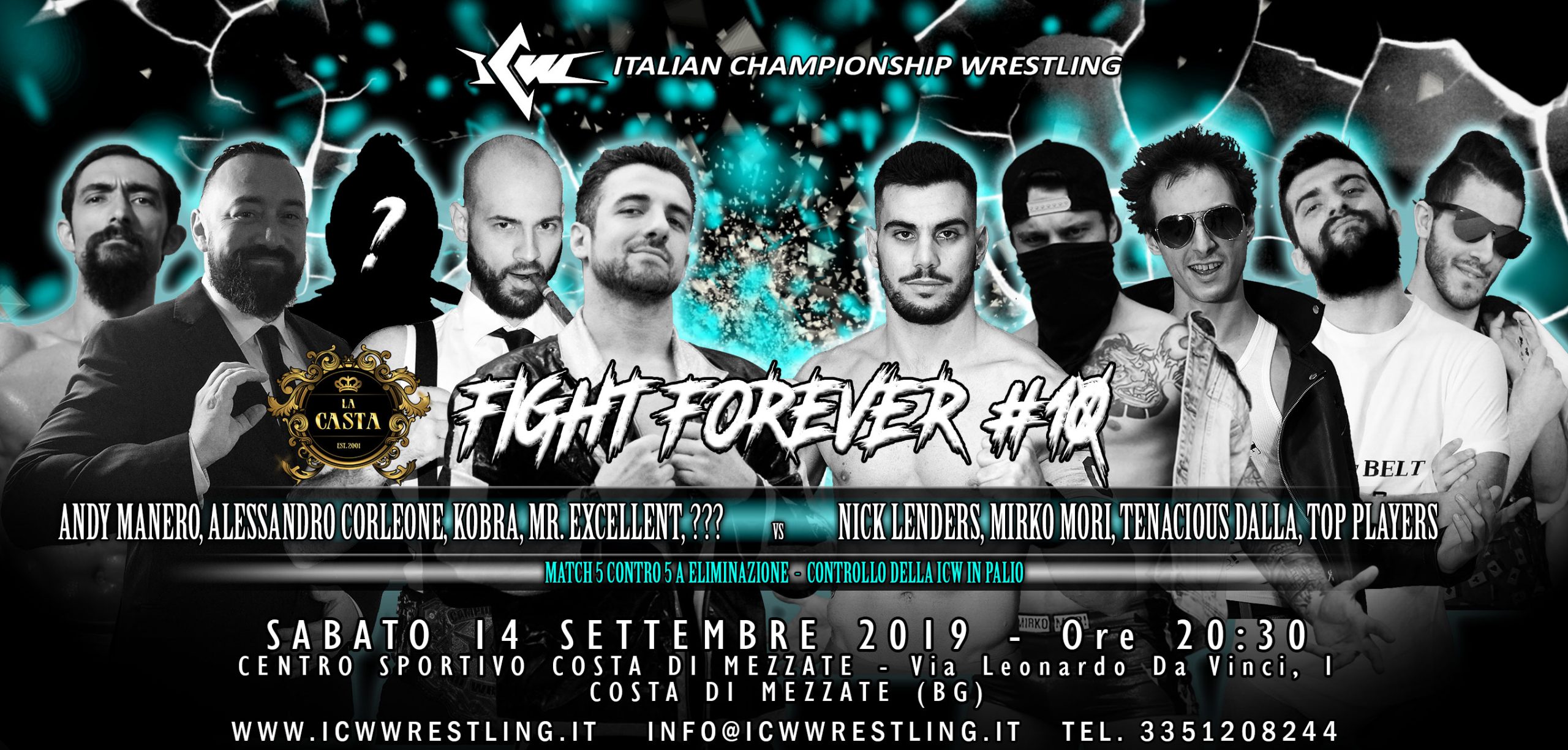 Sabato 14 settembre a Bergamo il decimo capitolo della serie ICW Fight Forever!