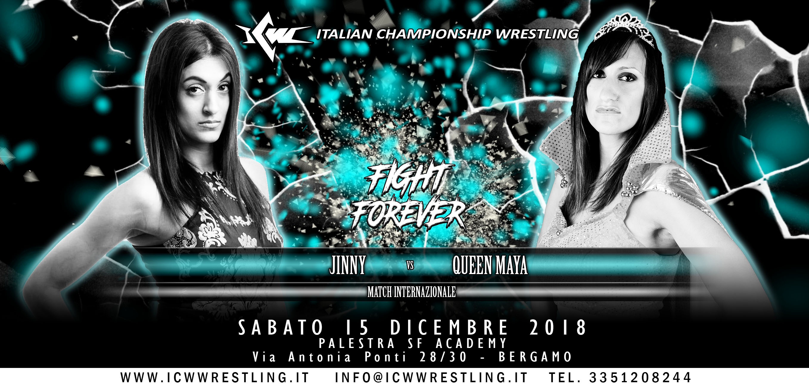 Sabato 15 dicembre a Bergamo l’ultimo Evento ICW Fight Forever dell’anno! Sabato 15 dicembre a Bergamo l’ultimo Evento ICW Fight Forever dell’anno!