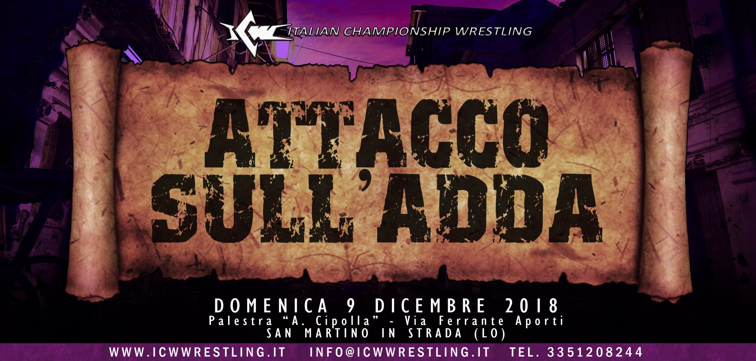 Il Grande Wrestling ICW torna a Lodi domenica 9 dicembre!