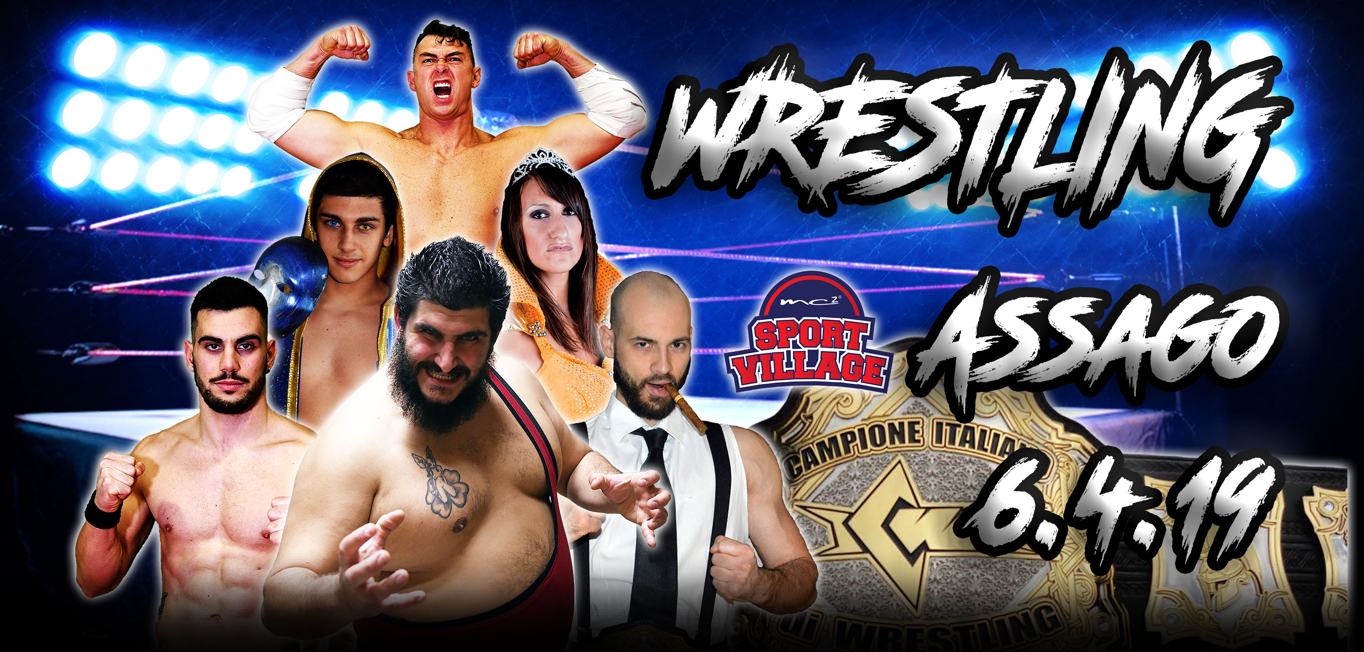 Il Grande Wrestling ICW arriva ad Assago (Milano) il 6 aprile 2019!