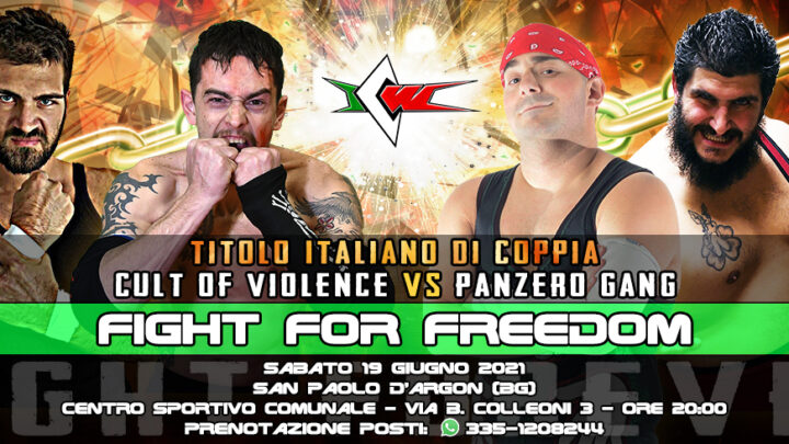 Cult of Violence vs Panzero Gang per i Titoli di Coppia a ICW Fight For Freedom!