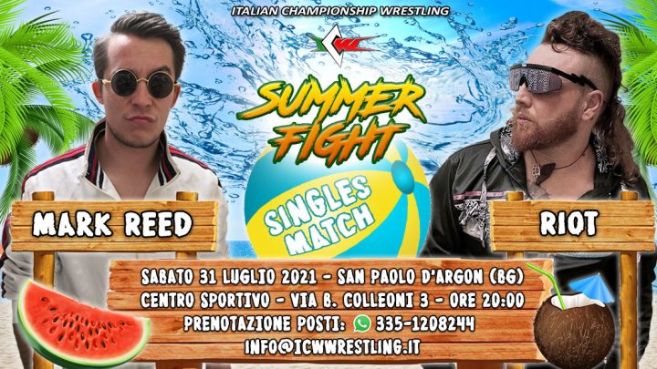 Ignoranza contro Arroganza! Riot affronta Mark Reed a ICW Summer Fight