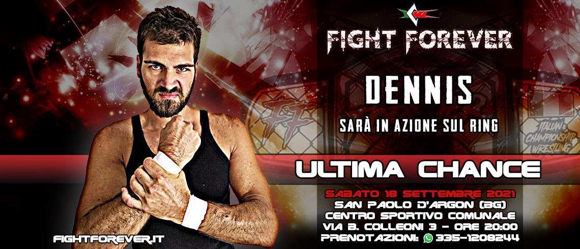 Dennis in azione stasera a ICW Fight Forever!