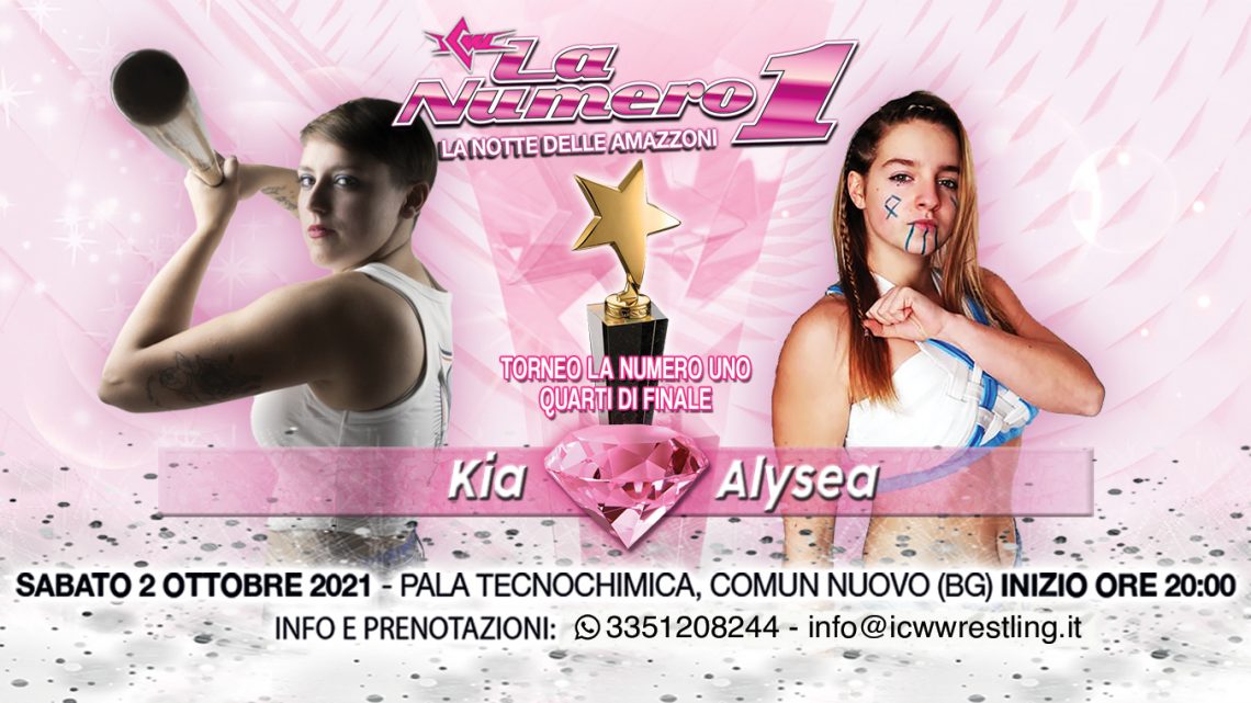 Terzo match annunciato per ICW La Numero Uno: Kia ritorna sul ring contro Alysea!