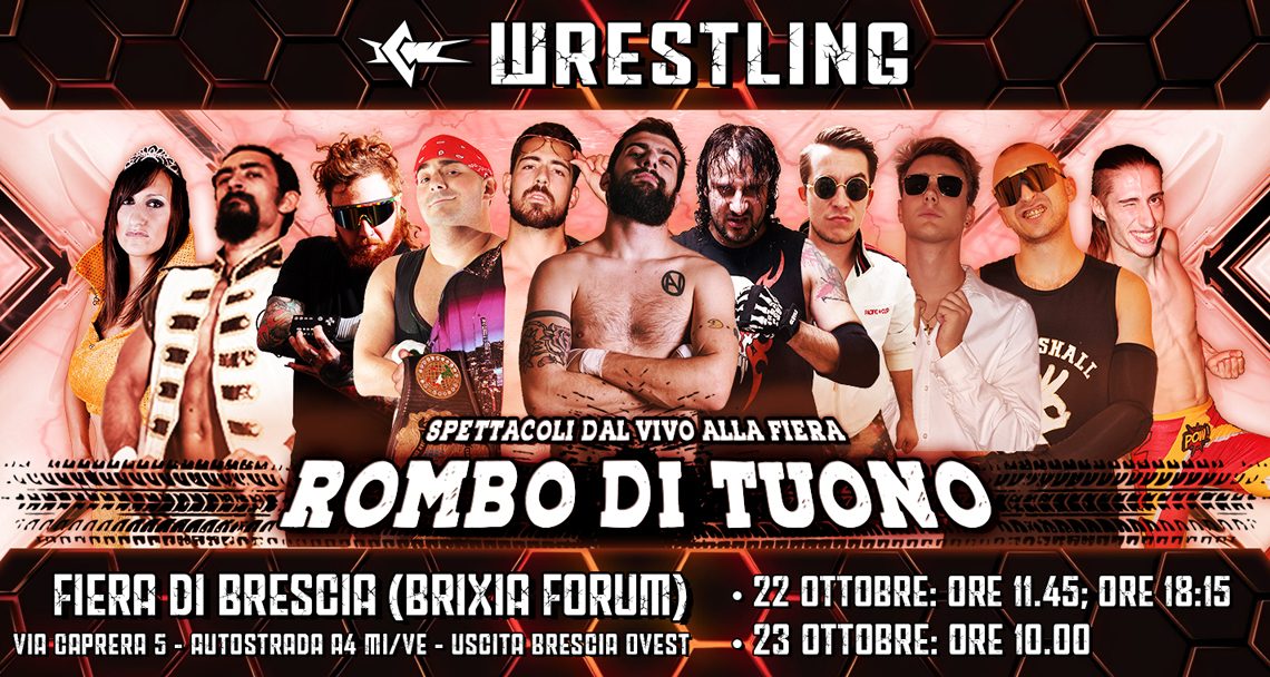 Scaldate i motori! La ICW Wrestling torna a Brescia questo weekend per la fiera Rombo di Tuono!
