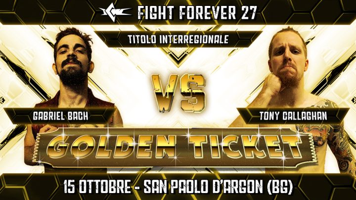 Gabriel Bach contro Tony Callaghan per il Titolo Interregionale a Fight Forever!