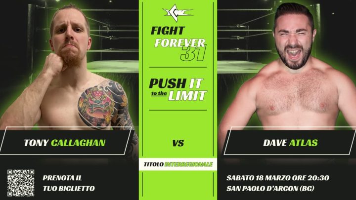 Tony Callaghan contro Dave Atlas per il Titolo Interregionale a Fight Forever!