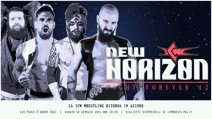 Il 18 gennaio a Bergamo la ICW Wrestling apre nuovi orizzonti con il primo evento del 2025: New Horizon!