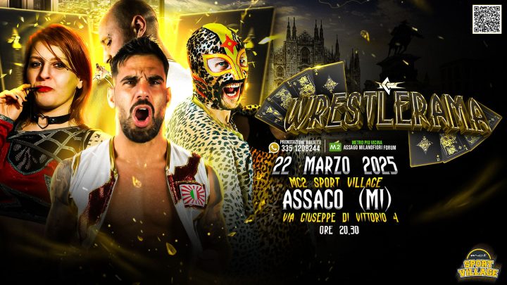 Il Grande Wrestling torna ad Assago (Milano) il 22 Marzo 2025!